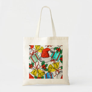 Personlig Decorative God jul Swirl Tote Tygkasse