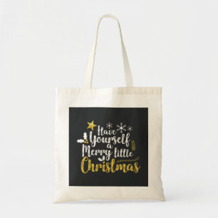 Personlig Decorative God jul Swirl Tote Tygkasse