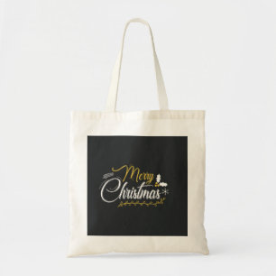 Personlig Decorative God jul Swirl Tote Tygkasse
