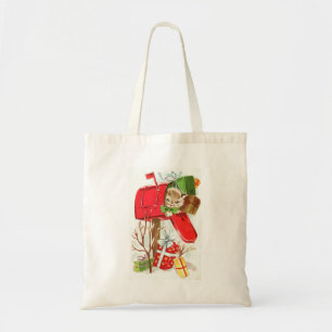 Personlig Decorative God jul Swirl Tote Tygkasse