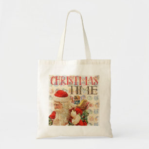 Personlig Decorative God jul Swirl Tygkasse
