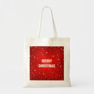 Personlig Decorative Red God jul Stars Tygkasse