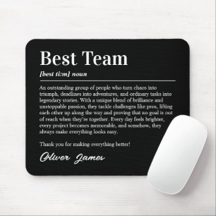 Personlig Definition Appreciation för Bästa Team Musmatta