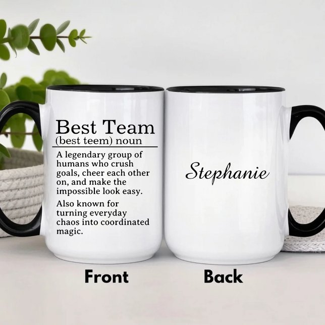 Personlig definition av bästa team mugg (Skapare uppladdad)