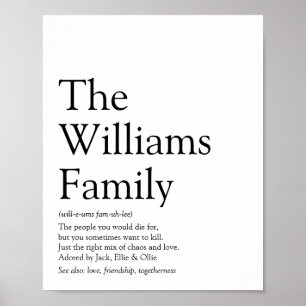 Personlig Definition Av Din Familj Poster