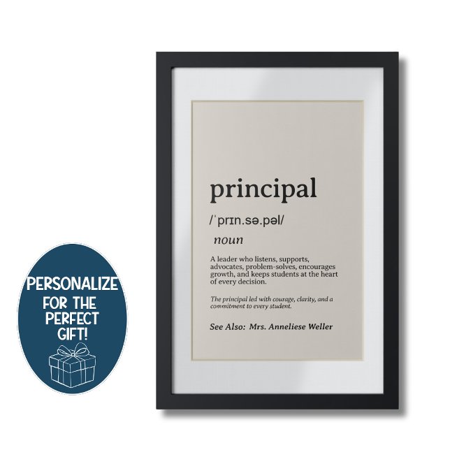 Personlig definition av rektor poster (Skapare uppladdad)