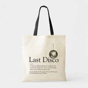 Personlig definition av sista disco möhippan tygkasse