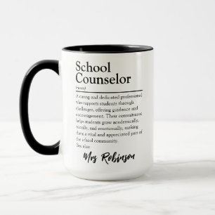 Personlig definition av skolrådgivare mugg