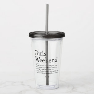 Personlig definition av tjejvecka take away mugg
