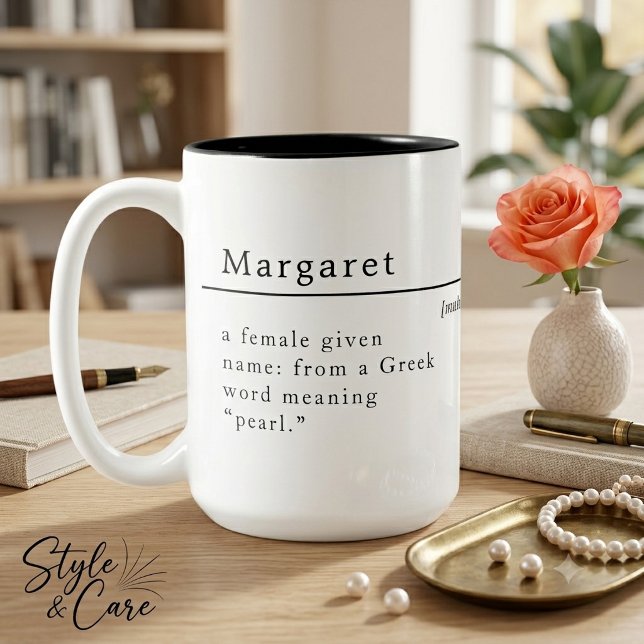 Personlig definitionsstil anpassad kombinationsmug mugg (Personalized Definition Style Custom Combo Mug)