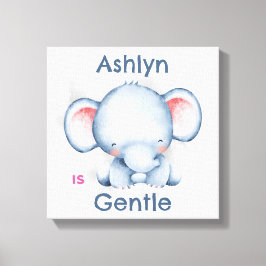 Personlig dekoration för barn med affirmation | Bl Canvastryck