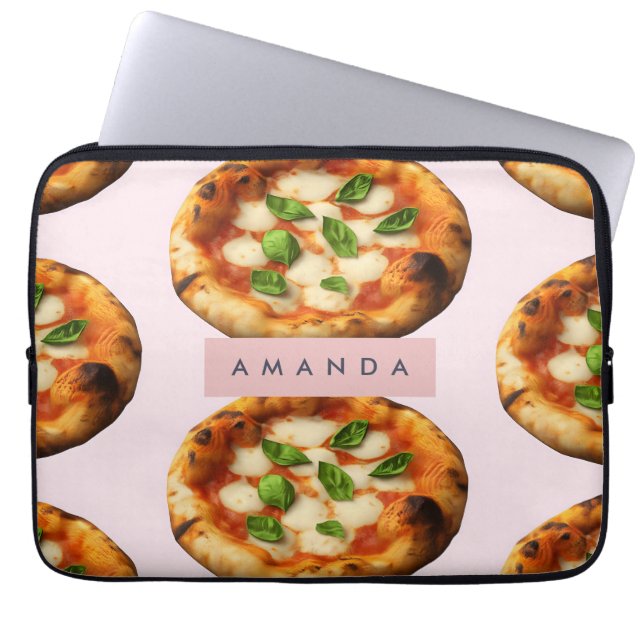 Personlig Delicious Pizza Design Laptop Fodral (Framsidan)
