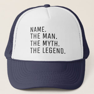 Personlig Den mannen Myten Legenden Trucker H Keps