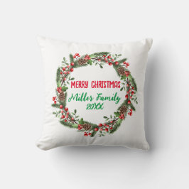 Personlig Den moderna julkransfamiljen Julafton Kudde