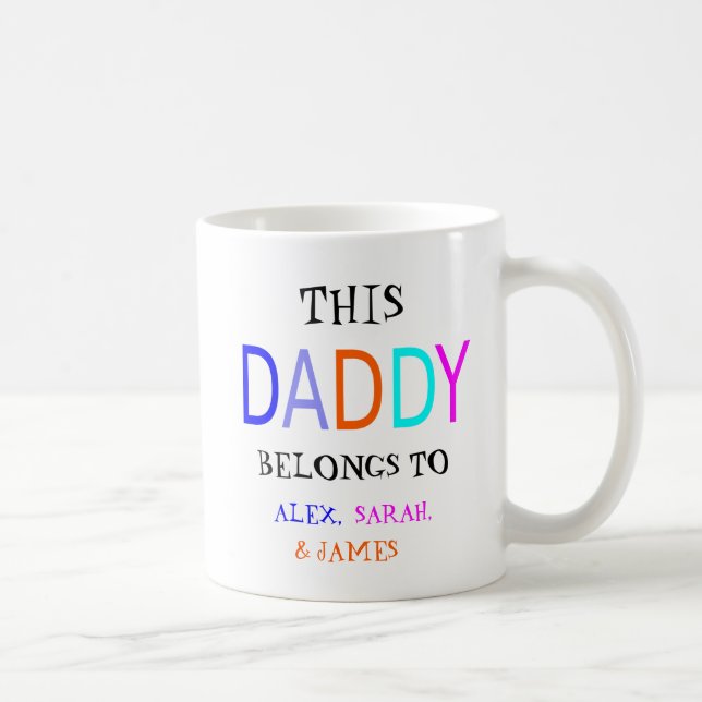 Personlig Denna Pappa Tillhör, Kaffemugg (Höger)