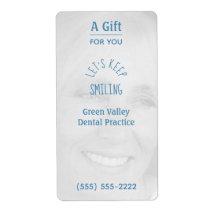Personlig Dental Photo Hand Sanitizer-etikett