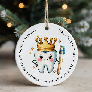 Personlig Dentist Pension Gift Julgransprydnad Keramik