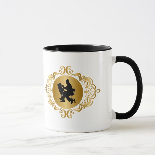 Personlig Dentist Silhouette Mugg (Höger)