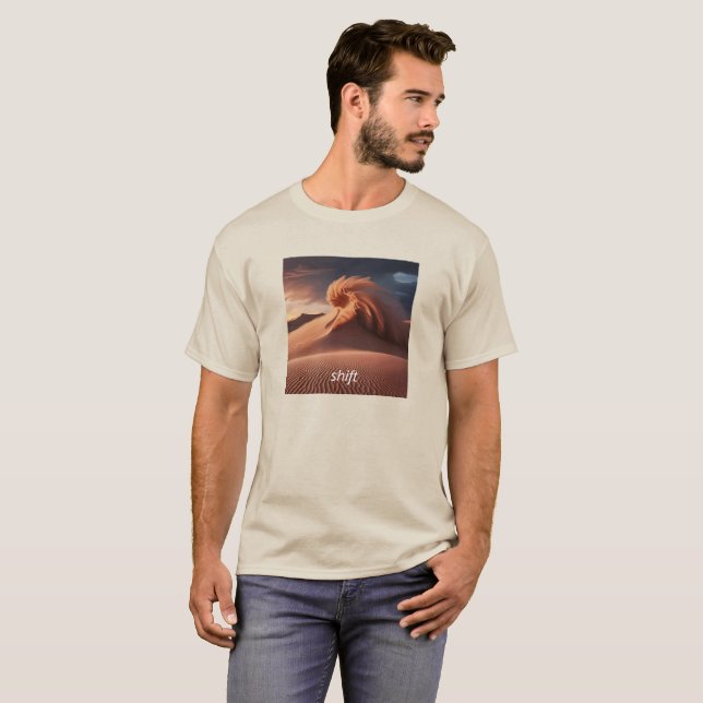 Personlig Desert Sandstorm/stoftstorm T Shirt (Hel framsida)