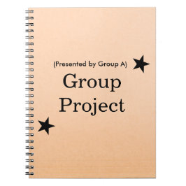Personlig design av projektmapp för grupper anteckningsbok
