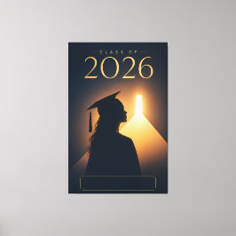 Personlig design för avgångsklassen 2026 Future Gr Canvastryck