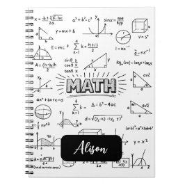 Personlig design för matematik anteckningsbok Klas