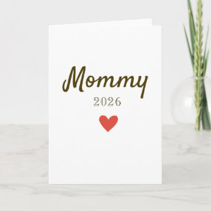 Personlig design för nya mammor med årtal kort