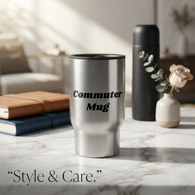 Personlig design för rostfria resemuggar i stål resemugg (Personalized Stainless Steel Travel Mug Design)