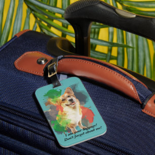 Personlig Design "Söt Corgi". Bagagebricka