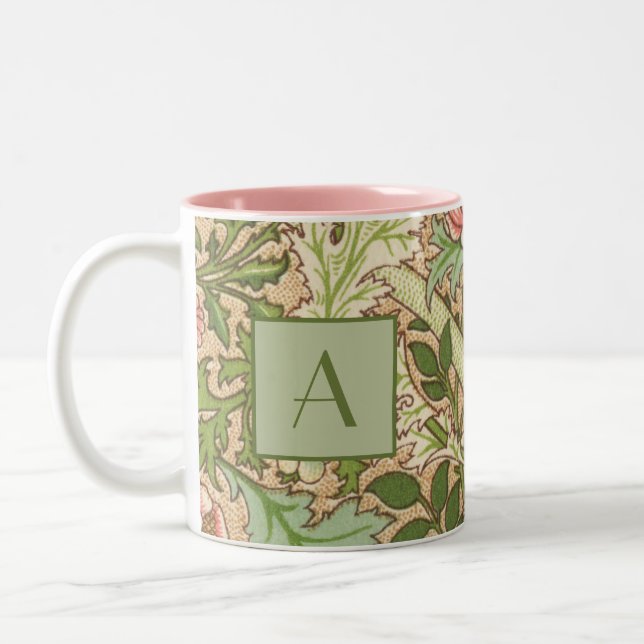 Personlig Design William Morris Mönster Två-Tonad Mugg (Vänster)