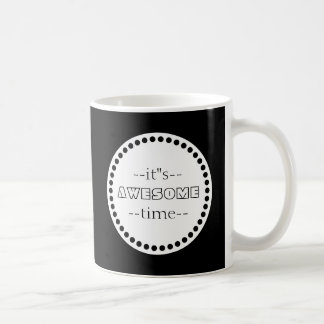 Personlig Det är Fantastisk Time Black & White Kaffemugg