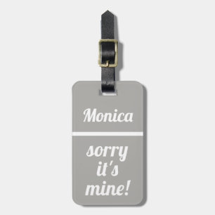 Personlig Det är min Funy Luggage Tag Bagagebricka