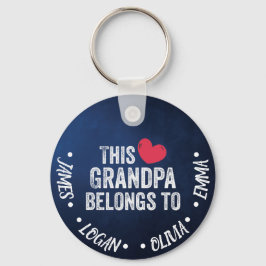 Personlig Det här Grandpa-tillhöret till anpassade Nyckelring