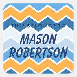 Personlig det här Tillhöret till Fyrkantig fästpun Fyrkantigt Klistermärke