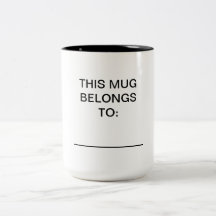 Personlig - detta Mugg-Tillhör till