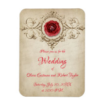 Personlig diamant ring och röd ros