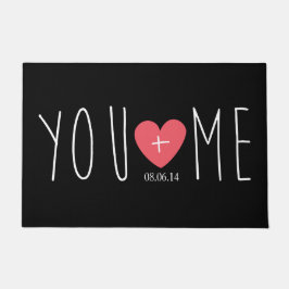 Personlig dig och mig hjärta med Bröllop