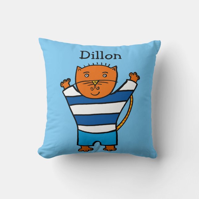 Personlig Dillon katten Kudde (Framsida)