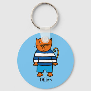 Personlig Dillon katten Nyckelring