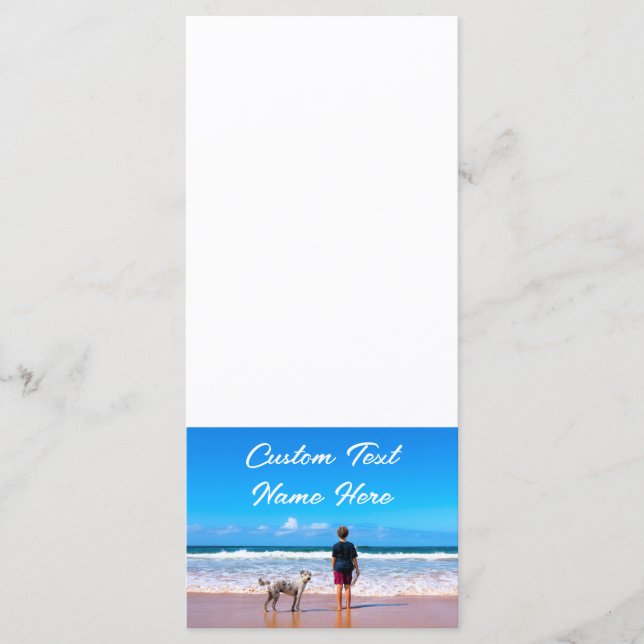 Personlig din fotomeny med Anpassningsbar text Meny (Framsida)