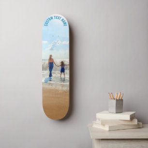 Personlig din fotoskateboard och Anpassningsbar Te Mini Skateboard Bräda 18,5 Cm