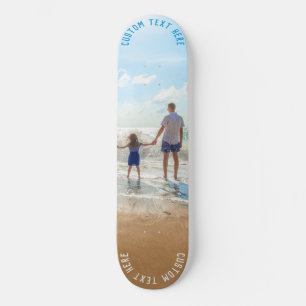 Personlig din fotoskateboard och Anpassningsbar Te Mini Skateboard Bräda 18,5 Cm