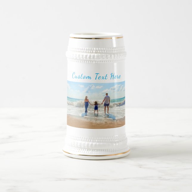 Personlig din fotoutstyrtext och Anpassningsbar Sejdel (Center)