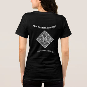Personlig din QR-kod och Anpassningsbar Text - för T Shirt