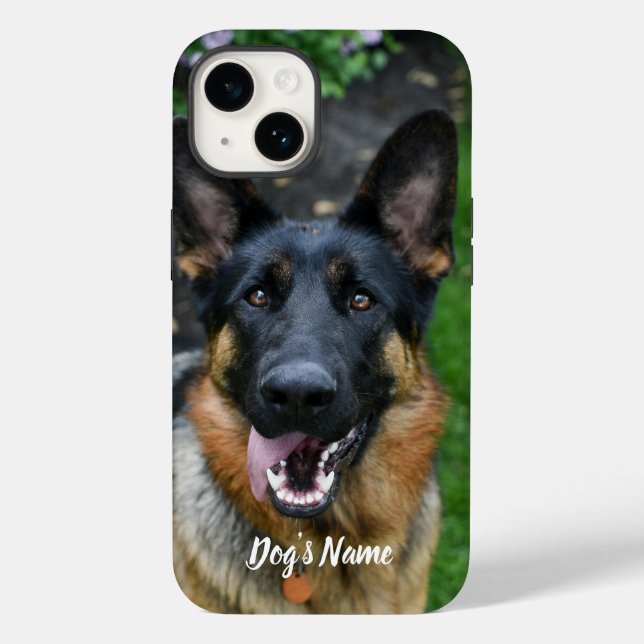 Personlig din tyska Shepherd Hund Photo & Namn (Baksida)