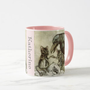 Personlig Din Vintage Kråka för  Mice Rackham Mugg