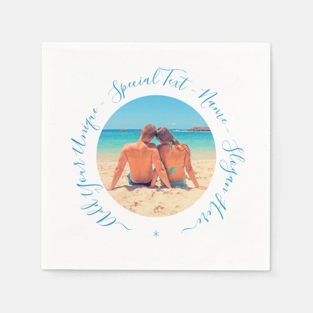 Personlig dina fotoblöjor med Anpassningsbar Pappersservett (Framsidan)