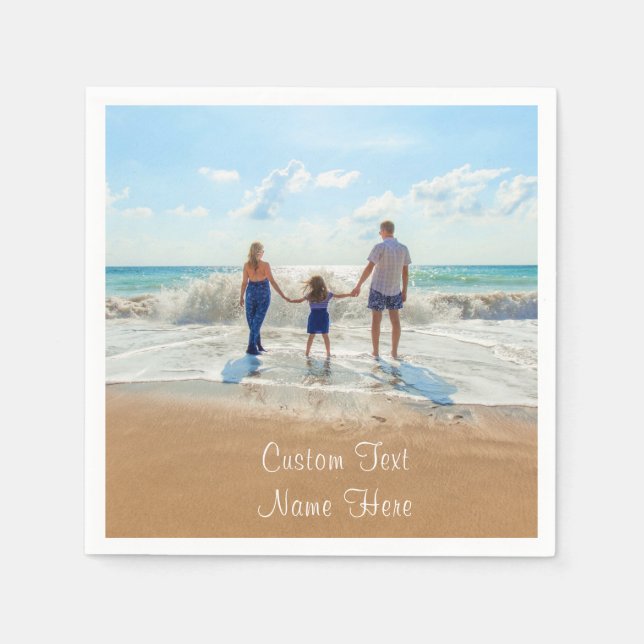 Personlig dina fotoblöjor med Anpassningsbar Pappersservett (Framsidan)
