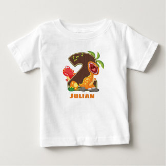 Personlig Dino 2:a födelsedagsskjortan T Shirt