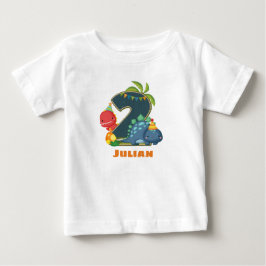 Personlig Dino 2:a födelsedagsskjortan T Shirt